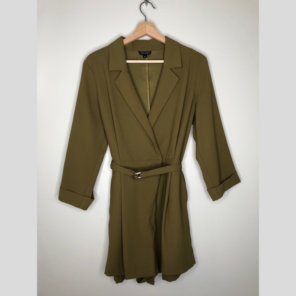 Topshop Olive Romper